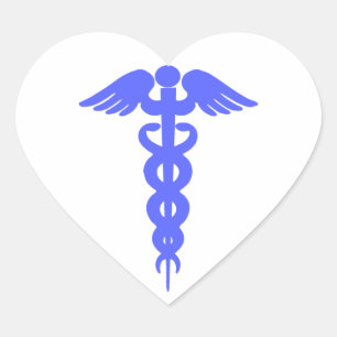 Cœur Sticker Caduceus Médicale - SRF