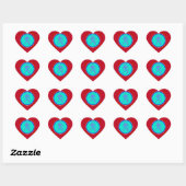 Cœur Sticker cardiaque Aquarius (Feuille)