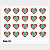 Cœur Sticker cardiaque Aquarius (Feuille)