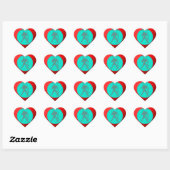 Cœur Sticker cardiaque Aquarius (Feuille)
