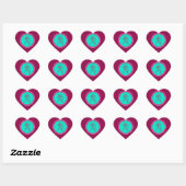 Cœur Sticker cardiaque Aquarius (Feuille)