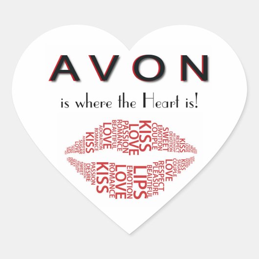Cœur Sticker cardiaque AVON (Devant)