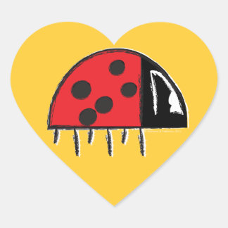Cœur Sticker cardiaque de Ladybug