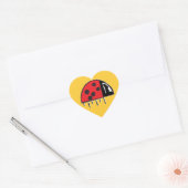 Cœur Sticker cardiaque de Ladybug (Enveloppe)