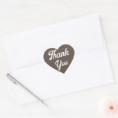 Cœur Sticker cardiaque Merci (Enveloppe)