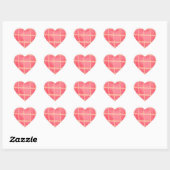 Cœur Sticker cardiaque rayé (Feuille)