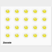 Cœur Sticker Cartoon Sun Heart (Feuille)
