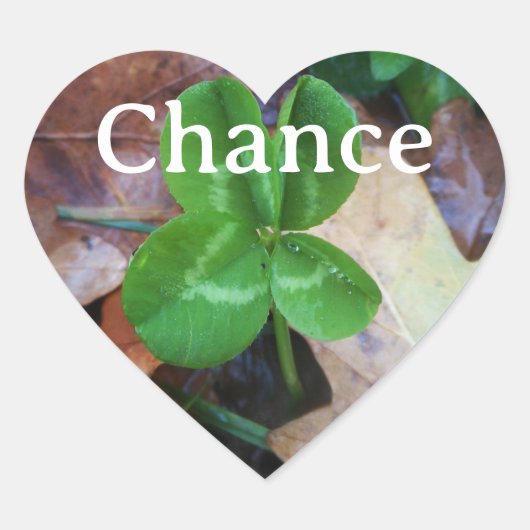 Cœur Sticker Chance (Devant)