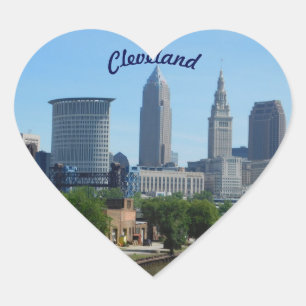Cœur Sticker Cleveland River View