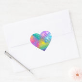 Cœur Sticker Coeur aux couleurs vives (Enveloppe)