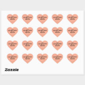 Cœur Sticker Coeur Basse Temps Qualité (Feuille)