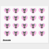 Cœur Sticker Coeur classique Sebrina (Feuille)