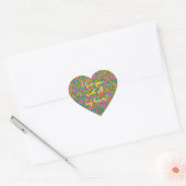 Cœur STICKER COEUR Confetti (Enveloppe)