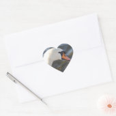 Cœur Sticker Coeur de cygne blanc (Enveloppe)