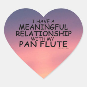 Cœur Sticker Coeur de Flûte Pan