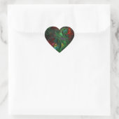Cœur Sticker Coeur de Genesis Green Art Abstrait (Sac)