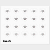 Cœur Sticker Coeur de Mariée Vampire (Feuille)