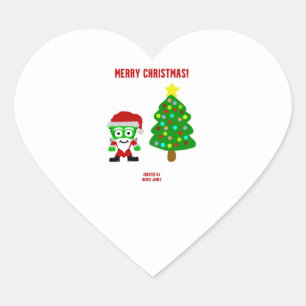 Cœur Sticker Coeur de Noël FrankenCheese