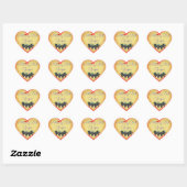 Cœur Sticker Coeur De Raisins (Feuille)