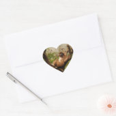 Cœur Sticker Coeur de singe (Enveloppe)