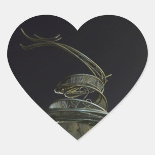 Cœur Sticker Coeur de Statue Dragon Chinois