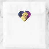 Cœur Sticker coeur Doodle d'or (Sac)