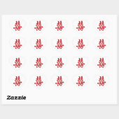 Cœur Sticker Coeur Double Bonheur (Feuille)