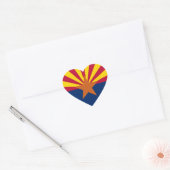 Cœur Sticker Coeur Drapeau Arizona (Enveloppe)