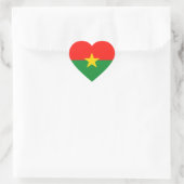 Cœur Sticker Coeur Drapeau Burkina Faso (Sac)