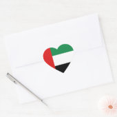 Cœur Sticker Coeur Drapeau des EAU (Enveloppe)