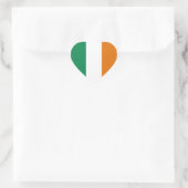 Cœur Sticker Coeur drapeau d'Irlande (Sac)