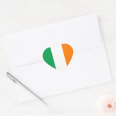 Cœur Sticker Coeur drapeau d'Irlande (Enveloppe)