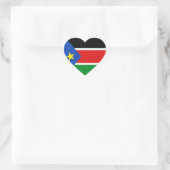 Cœur Sticker Coeur Drapeau Sud-Soudan (Sac)