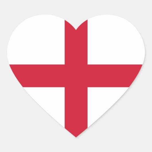 Cœur Sticker Coeur du drapeau anglais (Devant)