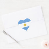 Cœur Sticker Coeur du drapeau argentin (Enveloppe)
