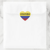 Cœur Sticker Coeur du drapeau colombien (Sac)