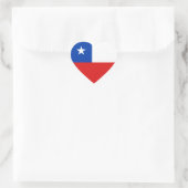Cœur Sticker Coeur du drapeau du Chili (Sac)