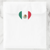Cœur Sticker Coeur du drapeau du Mexique (Sac)
