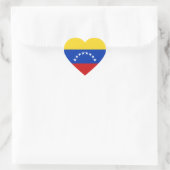Cœur Sticker Coeur du drapeau du Venezuela (Sac)