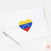 Cœur Sticker Coeur du drapeau du Venezuela (Enveloppe)
