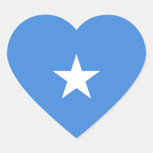 Cœur Sticker Coeur du drapeau somalien