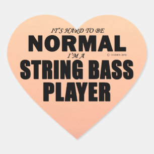 Cœur Sticker Coeur du lecteur de basse à chaîne normale