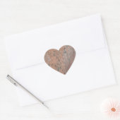 Cœur Sticker Coeur en marbre rose et gris (Enveloppe)