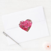 Cœur Sticker Coeur Fleur Printemps (Enveloppe)