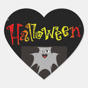 Cœur Sticker Coeur Halloween