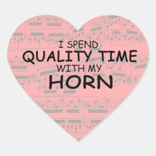 Cœur Sticker Coeur Horn Time de qualité