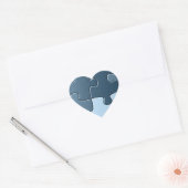 Cœur Sticker Coeur Jigsaw (Enveloppe)