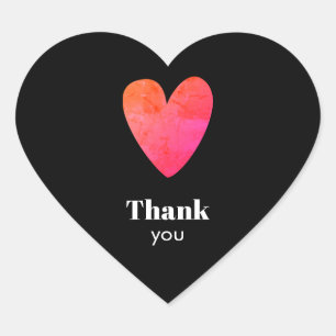 Cœur Sticker coeur Merci