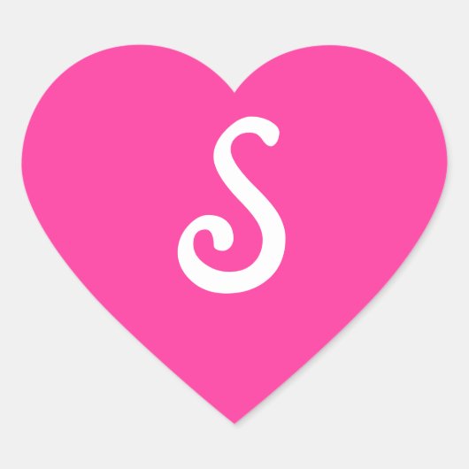 Cœur Sticker Coeur Monogramme rose Lipstick 60 (Devant)