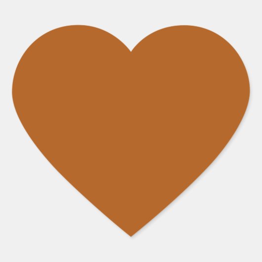Cœur Sticker Coeur Orange Brûlé (Devant)